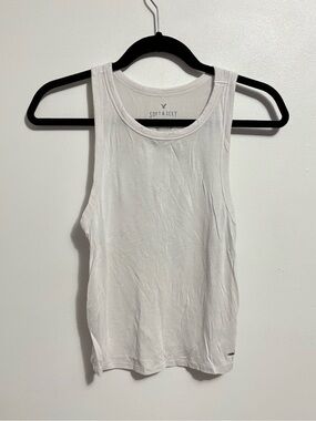 American Eagle Women's White Tank Top
